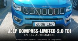 JEEP COMPASS LIMITED 2.0 TDI CV 142 AUTOMÁTICO