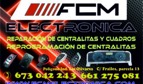 FCM Reprogramaciones de centralitas y cuadros auto
